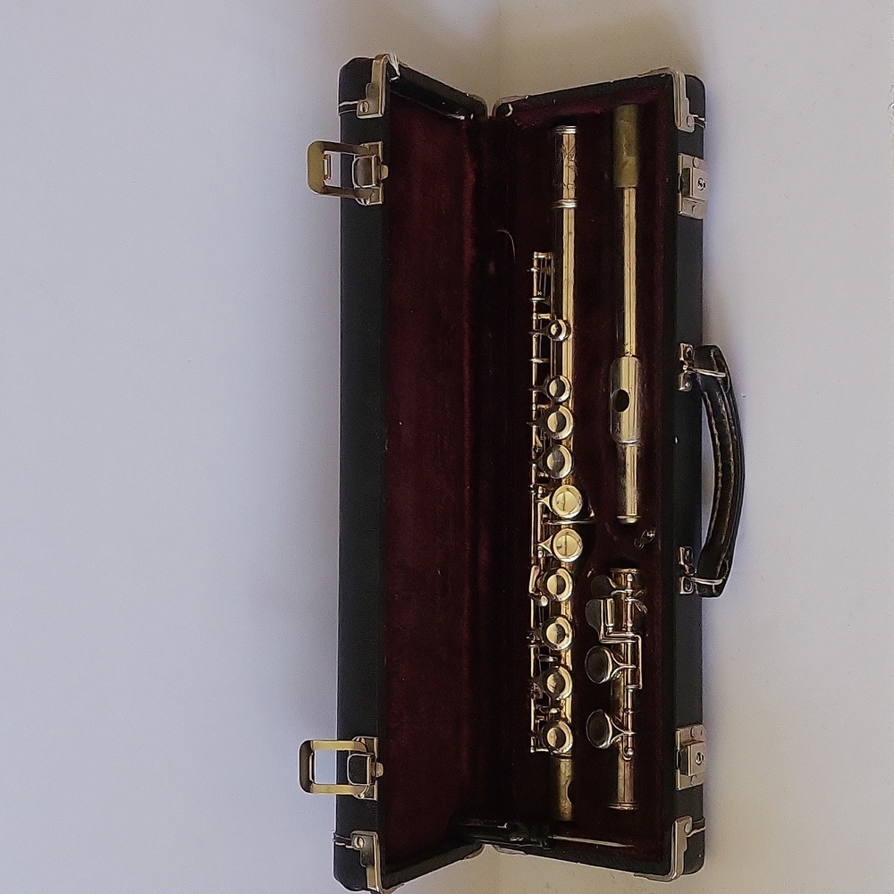 Antique Silver Barclay Concert Flute With Case Made in The USA